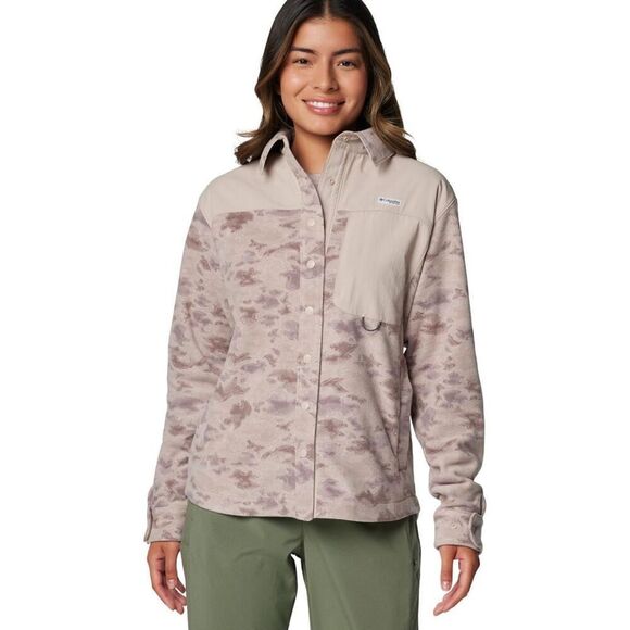 Columbia Tops - Columbia PFG Womens Pink Hoodie Athletic Jacket XL Extra Large Tidal Fleece NWT